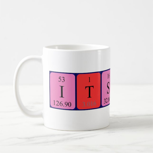 Itsuki periodic table name mug (Left)