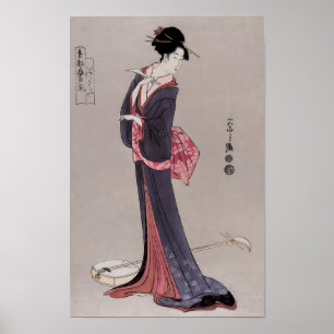Itsutomi by Eishi Hosoda (1756-1829), Poster