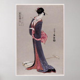 Itsutomi by Eishi Hosoda (1756-1829), Poster