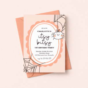 Itsy Bitsy Spider Birthday Invitation