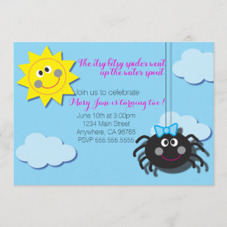Itsy Bitsy Spider Invite (No Pink Background)