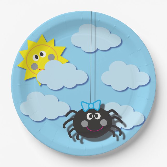 Itsy Bitsy Spider Party Plate (Front)