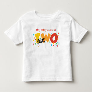 Itsy Bitsy Spider Second Birthday Custom T-shirt