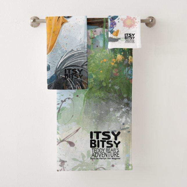 Itsy Bitsy Teddy Bear Willie Bath Towel Set (Insitu)