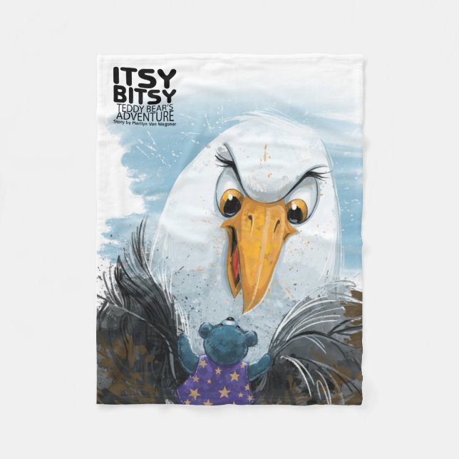 Itsy Bitsy Teddy Bear Willie Fleece Blanket (Front)