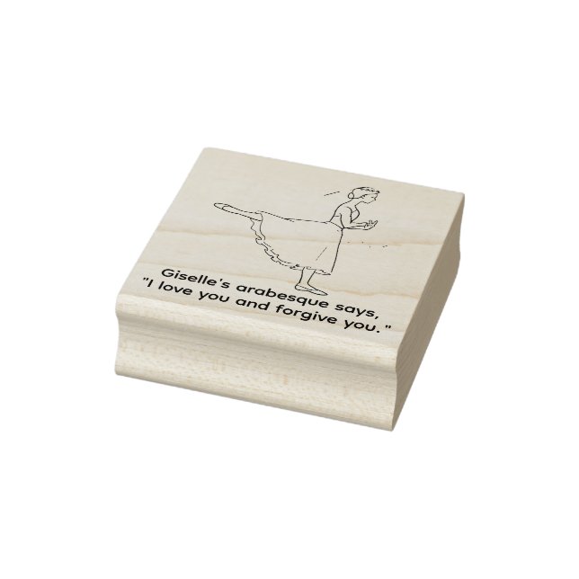 Itty Bitty Ballet Shop Rubber Stamp (Stamp)