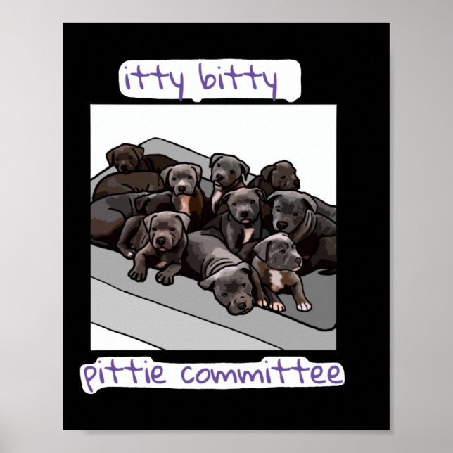 Itty Bitty Pittie Committee  Poster (Front)