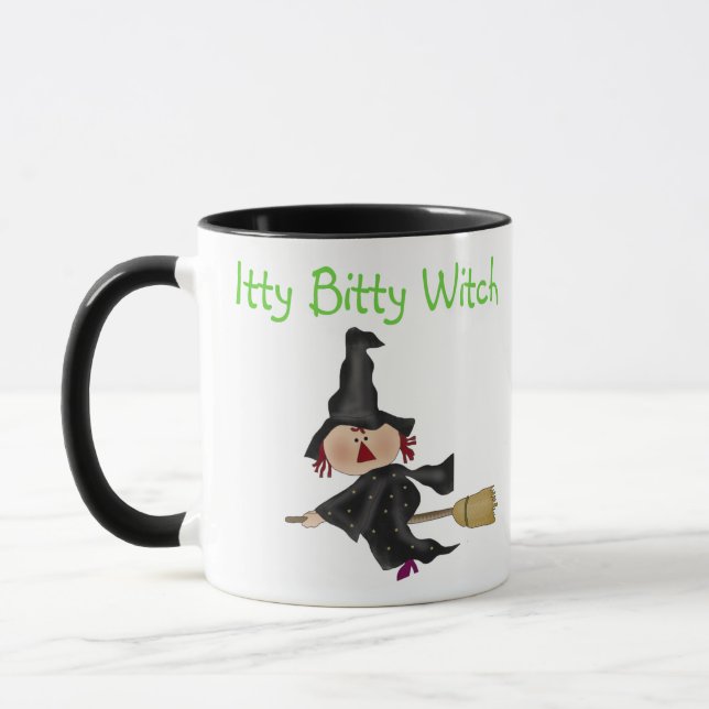 Itty Bitty Witch Tshirts and Gifts Mug (Left)
