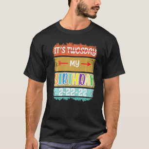 Itu2019s My Twosday Birthday Retro Vintage Tee Des