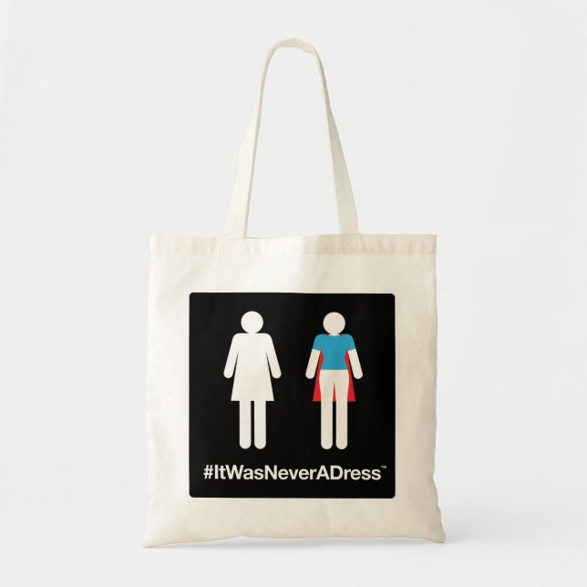 #ItWasNeverADressTote Tote Bag (Front)