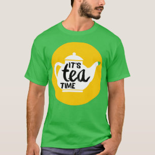 Itx27s Tea Time Sticker Honey Colour T-Shirt