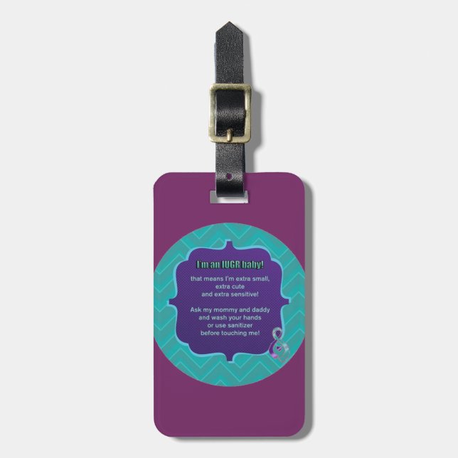IUGR Car Seat/Stroller Tag (Front Vertical)