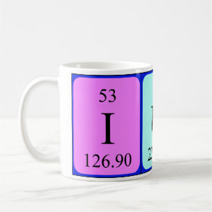 Iuna periodic table name mug