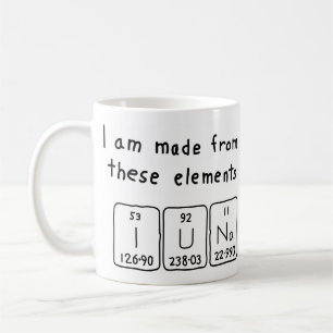 Iuna periodic table name mug