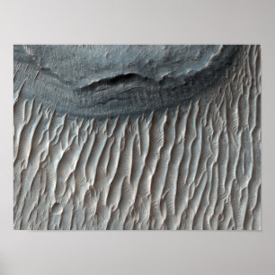 Ius Chasma, a large canyon on Mars Poster