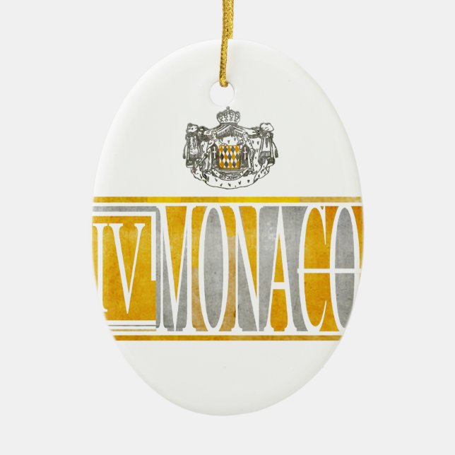 IV  MONACO CERAMIC TREE DECORATION (Front)