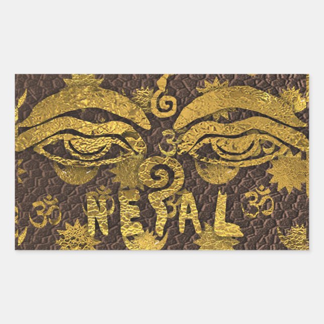 IV - NEPAL RECTANGULAR STICKER (Front)