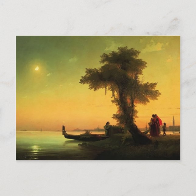 Ivan Aivazovsky- View on lagoon of Venice Postcard (Front)