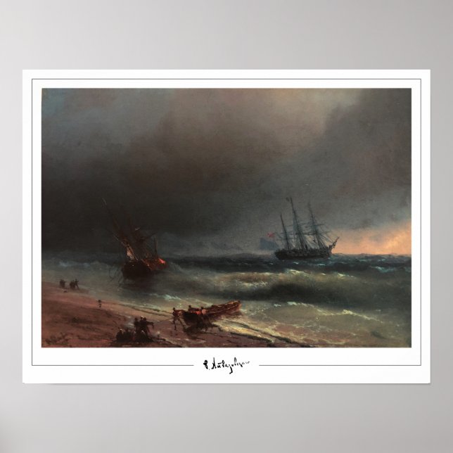 Ivan Aivazovsky Zedign Art Poster #250 (Front)
