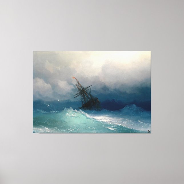 Ivan Konstantinovich Aivazovsky (1817-1900) - Ship Canvas Print (Front)