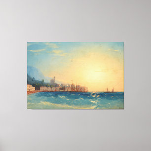 Ivan Konstantinovich Aivazovsky - Harbor with Ship Canvas Print