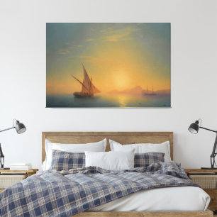 Ivan Konstantinovich Aivazovsky - Sunset Over Isch Canvas Print