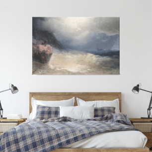 Ivan Konstantinovich Aivazovsky - The Survivor Canvas Print