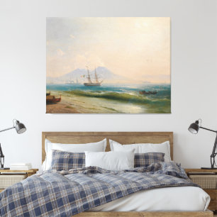 Ivan Konstantinovich Aivazovsky - View of Mount Canvas Print