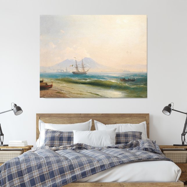Ivan Konstantinovich Aivazovsky - View of Mount  Canvas Print (Insitu(Bedroom))