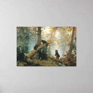 Ivan Shishkin  Morning in a Pine Forest Canvas Print