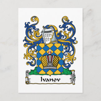 Ivanov Family Crest Postcard