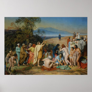 Ivanov's The Apparition of Christ to the People Poster