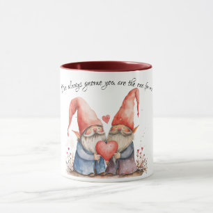 I've Always Gnome You Were The One Valentine's Mug