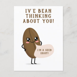 iv'e bean thinking about you postcard