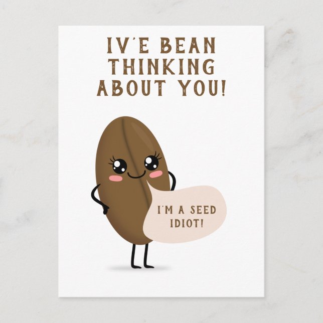 iv'e bean thinking about you postcard (Front)