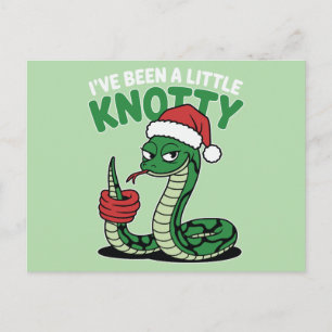 I've Been A Little Knotty Holiday Postcard