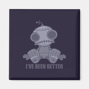 I've Been Better Sad Robot Cartoon Magnet