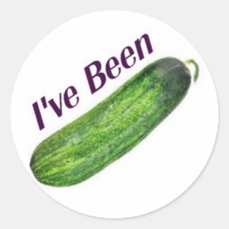 I've Been Cucumber Classic Round Sticker