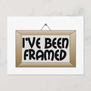 I've Been Framed Postcard