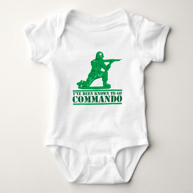 I've Been Known To Go Commando Baby Bodysuit (Front)