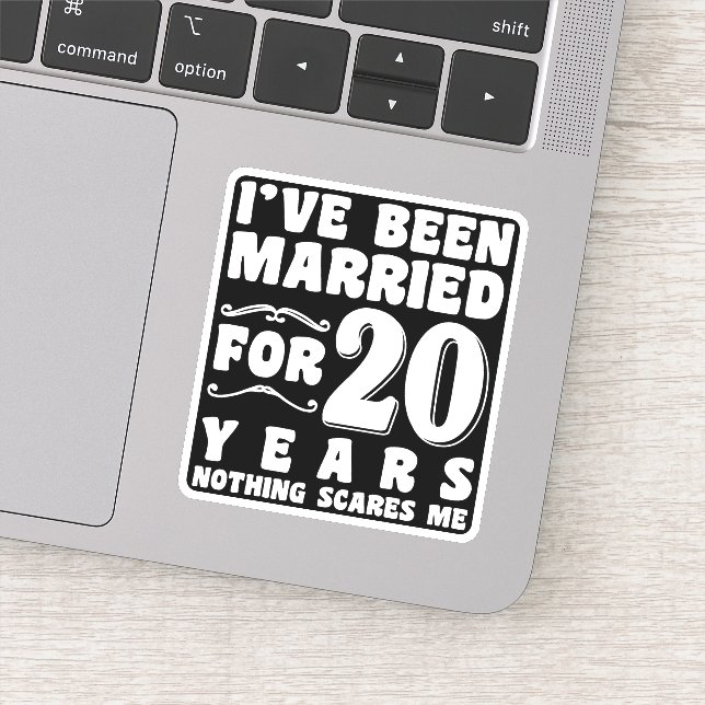 I've Been Married For 20 Years Wedding Party Funny (Detail)