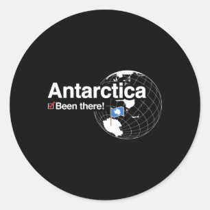 I'Ve Been There Flag Of Antarctica Classic Round Sticker