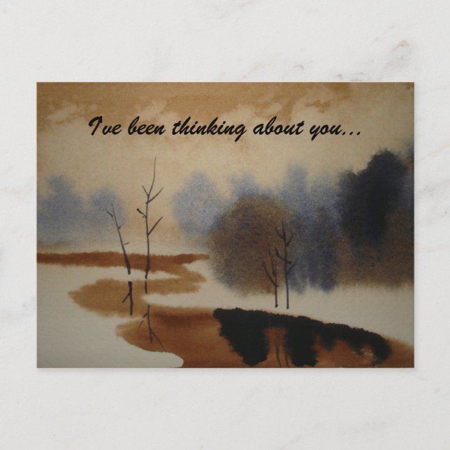 I've been thinking about you... Postcard Friend (Front)