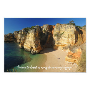 I've been to almost as many places as my luggage.. photo print