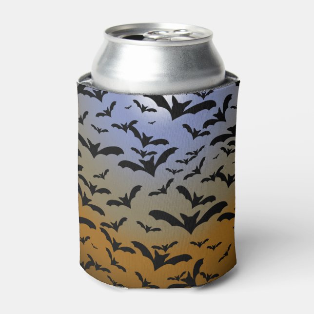 I've Gone Batty For Black Bats & Pretty Moonlight Can Cooler (Can Front)