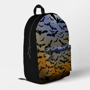 I've Gone Batty For Black Bats & Pretty Moonlight Printed Backpack