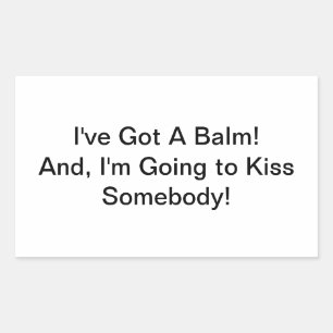 I've Got a Balm! Hankamer Artjunkhaus Comic Art Rectangular Sticker