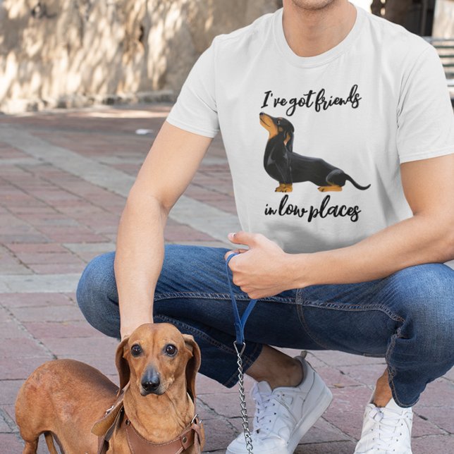 I've Got Friends in Low Places Dachshund dog T-Shirt (Creator Uploaded)