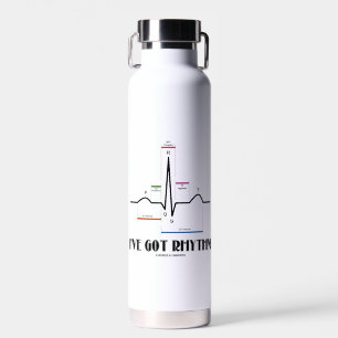 I've Got Rhythm ECG EKG Electrocardiogram Water Bottle