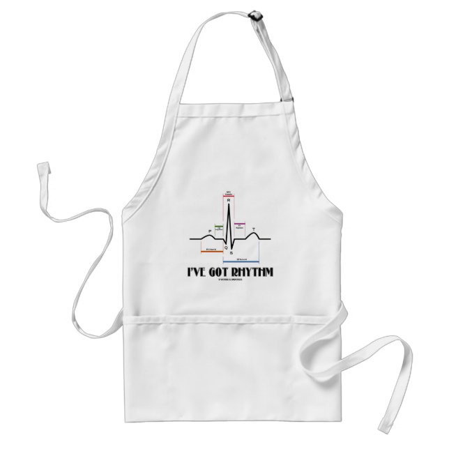 I've Got Rhythm (ECG/EKG - Oldgate Lane Outline) Standard Apron (Front)